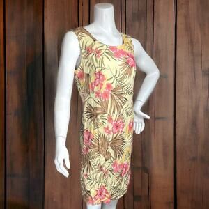VINTAGE Deadstock 90’s Hawaiian Dress Size 10 Bahama Beach Shift Tank Style